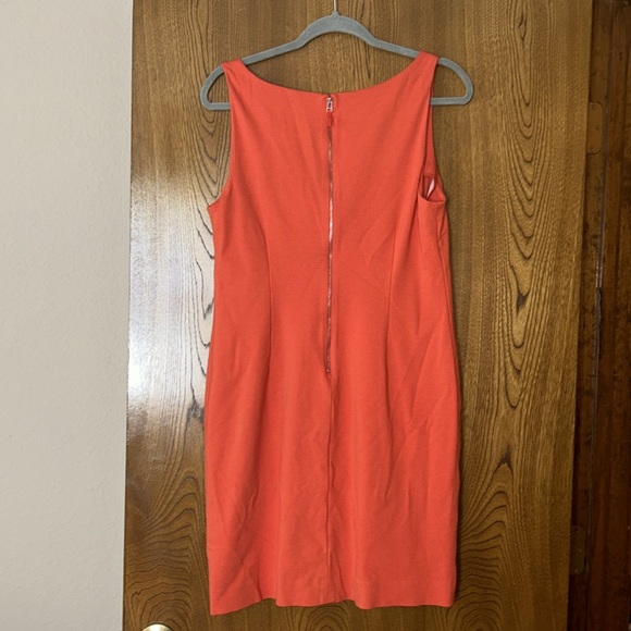 Banana Republic Women’s V Neck Dress Orange Size 12 - Picture 4 of 8